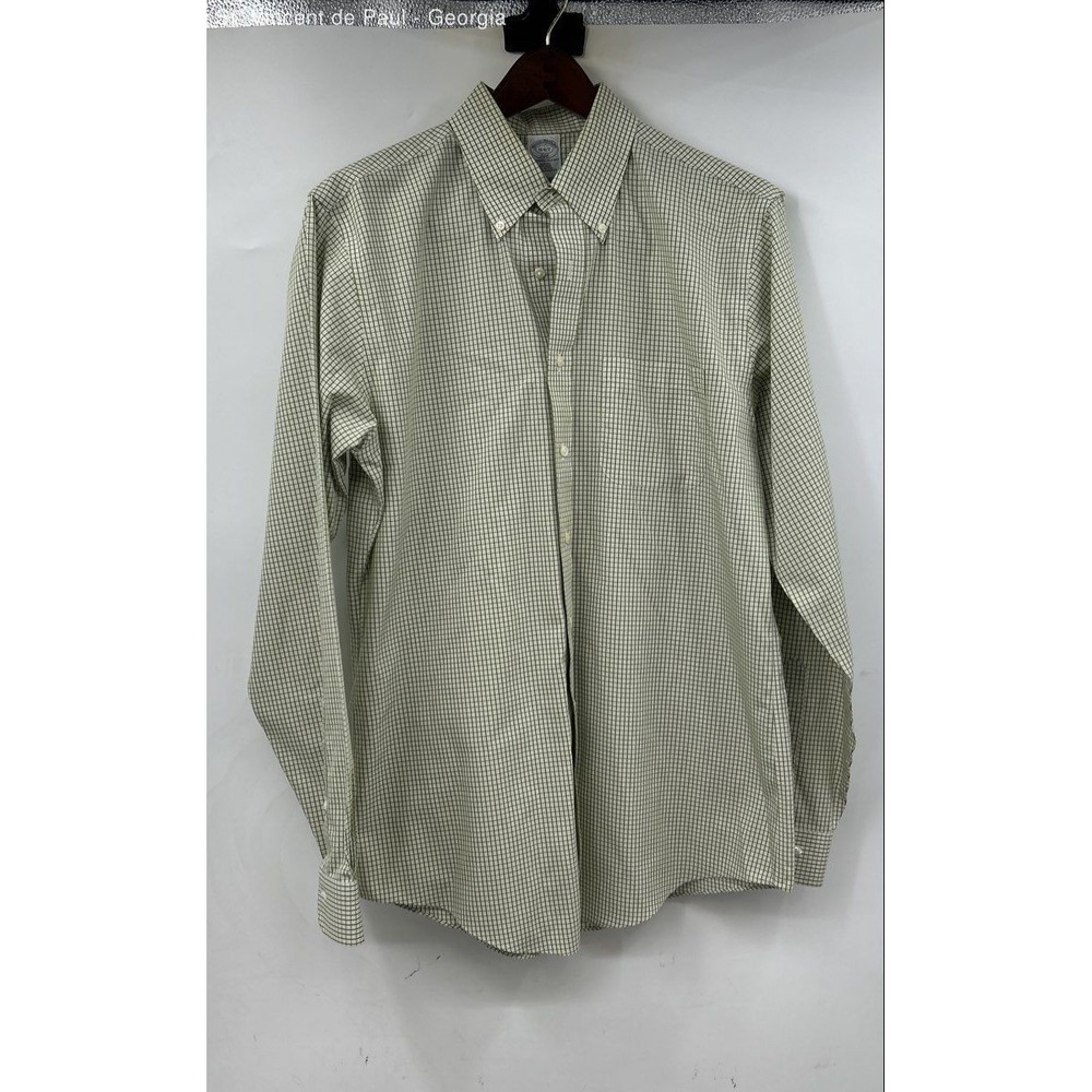 American Vintage Long Sleeve Button Down Shirt Men's Large Green